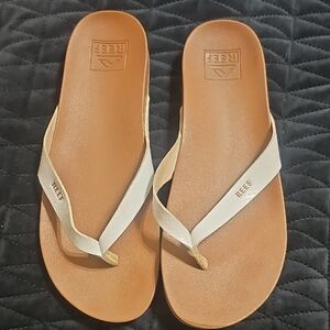 Reef Women's Cream and Brown Sandals